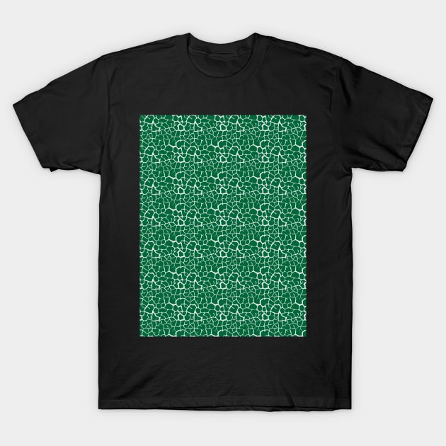 Elephant Print Skin Pattern Green T-Shirt by Design_Lawrence
